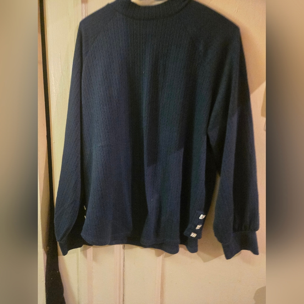 Black Textured Knit Fabric Panel